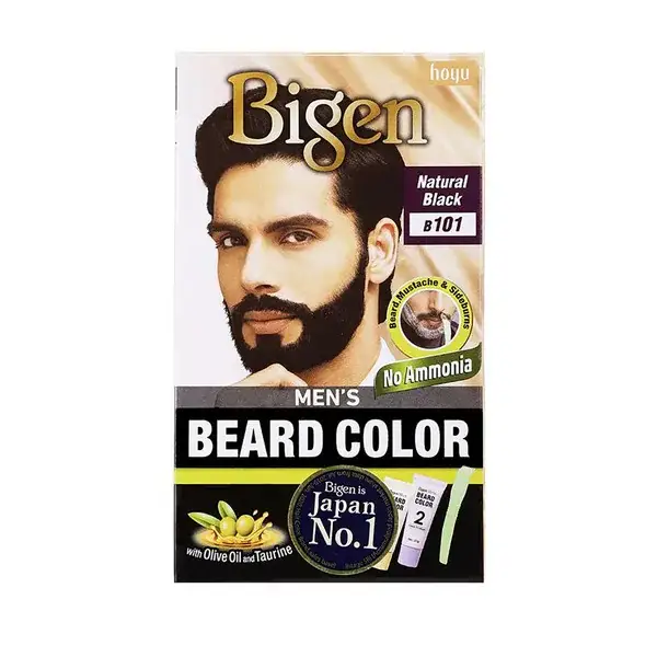 Bigen Men's Beard Color, Natural Black B101